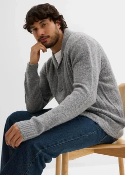 Strickjacke mit Rippenmuster|bonprix Discount