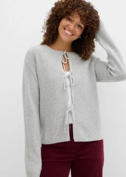Strickjacke mit Schleifen-Detail|bonprix Best