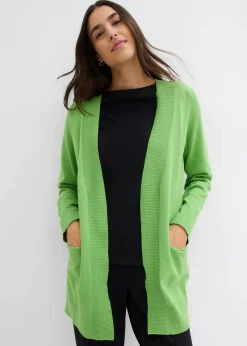 Strickjacke mit Taschen, Langarm|bonprix