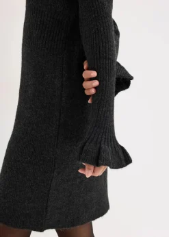 bonprix Bekleidung·Umstandsmode|Bekleidung·Pullover & Strickjacken|Strickkleid anthrazit meliert