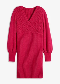 bonprix Bekleidung·Umstandsmode|Bekleidung·Pullover & Strickjacken|Strickkleid pink