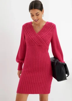 bonprix Bekleidung·Umstandsmode|Bekleidung·Pullover & Strickjacken|Strickkleid pink