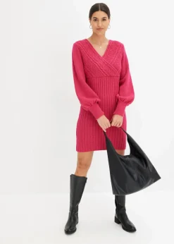bonprix Bekleidung·Umstandsmode|Bekleidung·Pullover & Strickjacken|Strickkleid pink