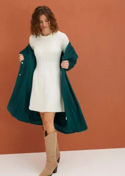 bonprix Bekleidung·Umstandsmode|Kleider|Strickkleid wollweiß