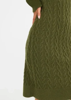 bonprix Strickmode|Kleider|Strickkleid khaki