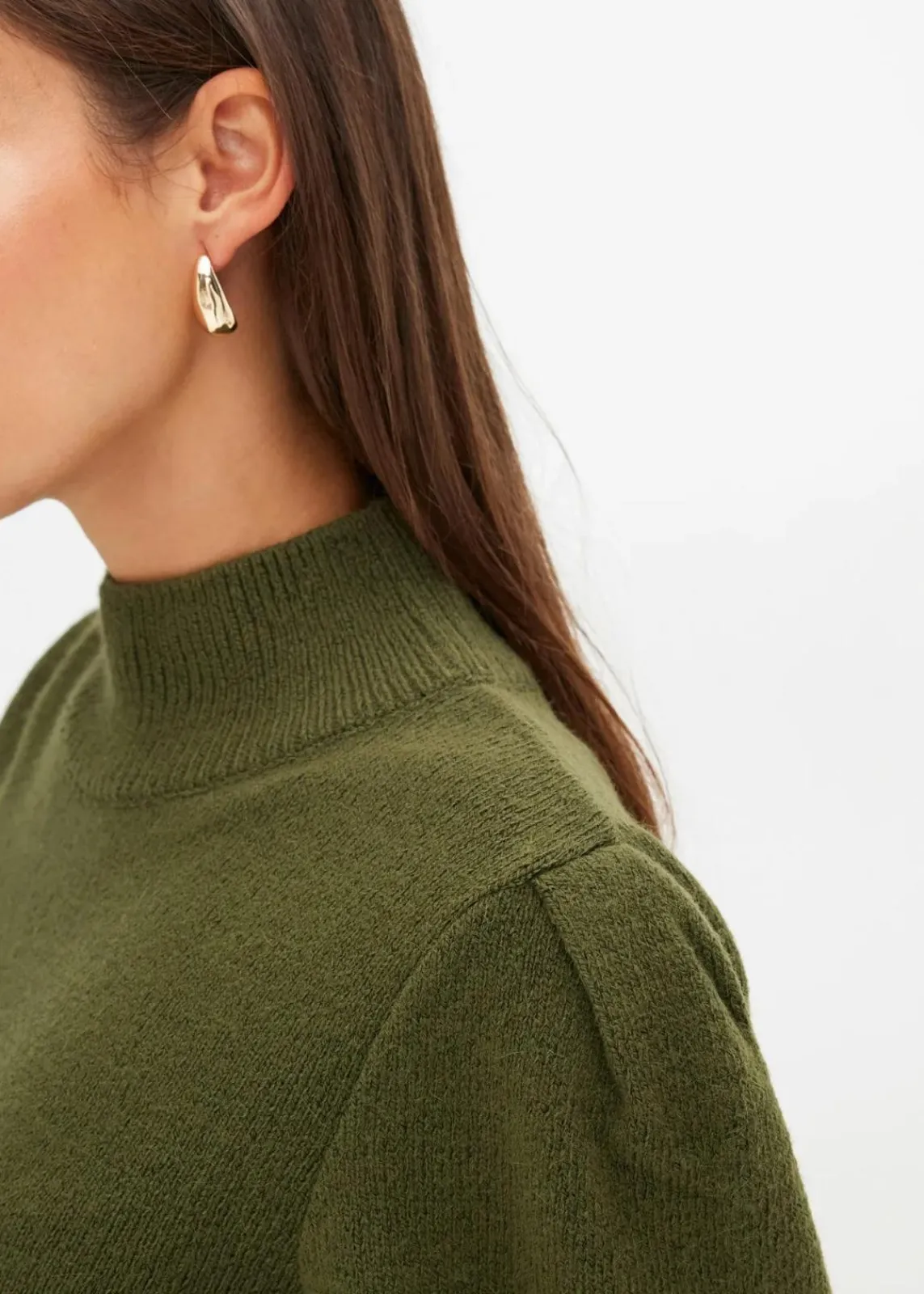 bonprix Strickmode|Kleider|Strickkleid khaki