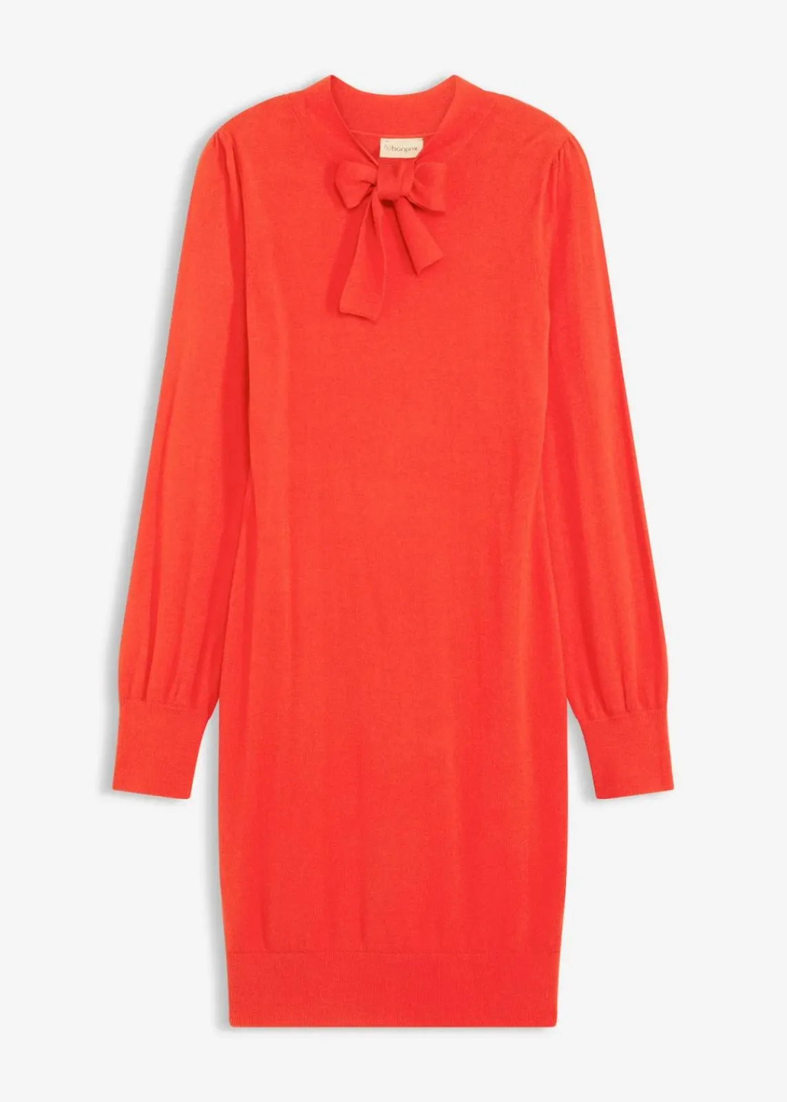 bonprix Bekleidung·Umstandsmode|Strickmode|Strickkleid aus fließendem Viskose-Mix rot
