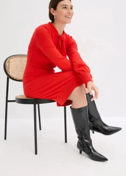 bonprix Bekleidung·Umstandsmode|Strickmode|Strickkleid aus fließendem Viskose-Mix rot