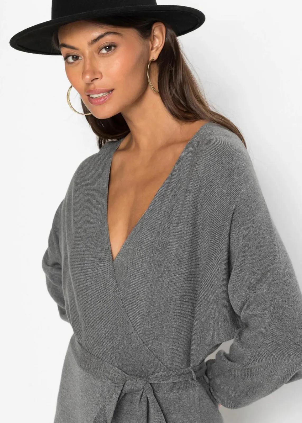 Strickkleid aus fließendem Viskose-Mix|bonprix Hot