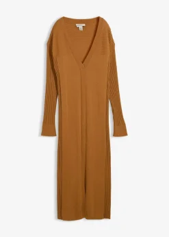 bonprix Bekleidung·Umstandsmode|Strickmode|Strickkleid aus Merinowolle haselnuss