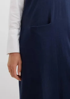 bonprix Bekleidung·Umstandsmode|Strickmode|Strickkleid aus reiner Baumwolle dunkelblau