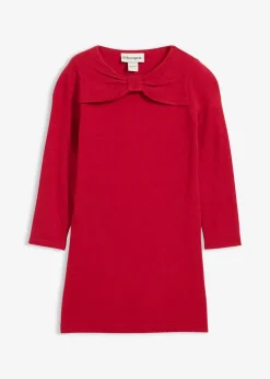 bonprix Mädchen 2-8 Jahre·Kleider & Röcke|Strickkleid aus softem Viskose-Mix chillirot