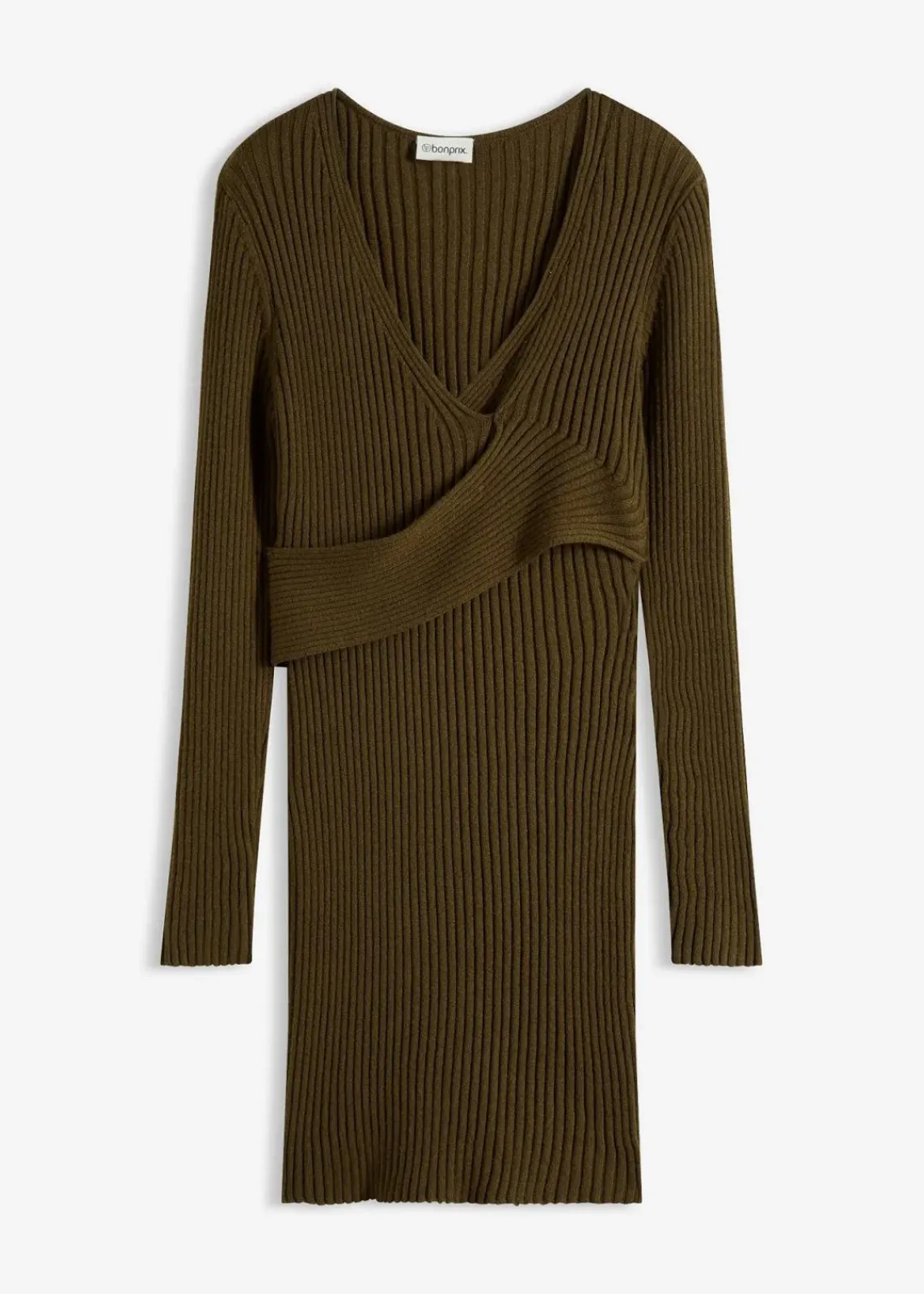 bonprix Bekleidung·Umstandsmode|Bekleidung·Pullover & Strickjacken|Strickkleid aus Viskose-Mix erdoliv