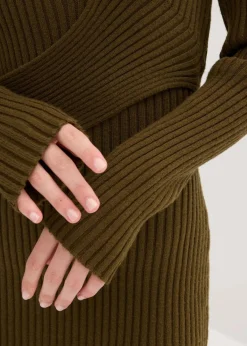 bonprix Bekleidung·Umstandsmode|Bekleidung·Pullover & Strickjacken|Strickkleid aus Viskose-Mix erdoliv