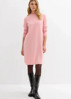 bonprix Bekleidung·Umstandsmode|Strickmode|Strickkleid in A-Linie aschrosa meliert