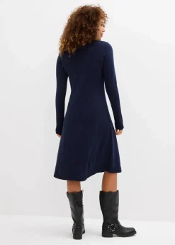bonprix Bekleidung·Umstandsmode|Bekleidung·Röcke|Strickkleid in ausgestellter Form dunkelblau