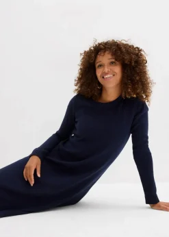 bonprix Bekleidung·Umstandsmode|Bekleidung·Röcke|Strickkleid in ausgestellter Form dunkelblau