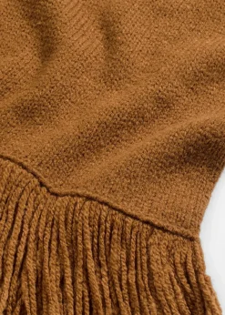 Strickkleid mit Fransensaum|bonprix