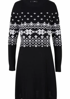 Strickkleid mit Norwegermuster|bonprix Outlet