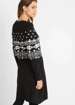 Strickkleid mit Norwegermuster|bonprix Outlet