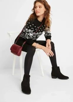 Strickkleid mit Norwegermuster|bonprix Outlet