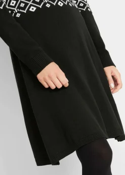 Strickkleid mit Norwegermuster|bonprix Outlet