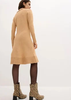 Strickkleid mit Polokragen|bonprix New