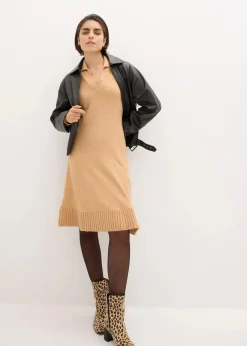 Strickkleid mit Polokragen|bonprix New