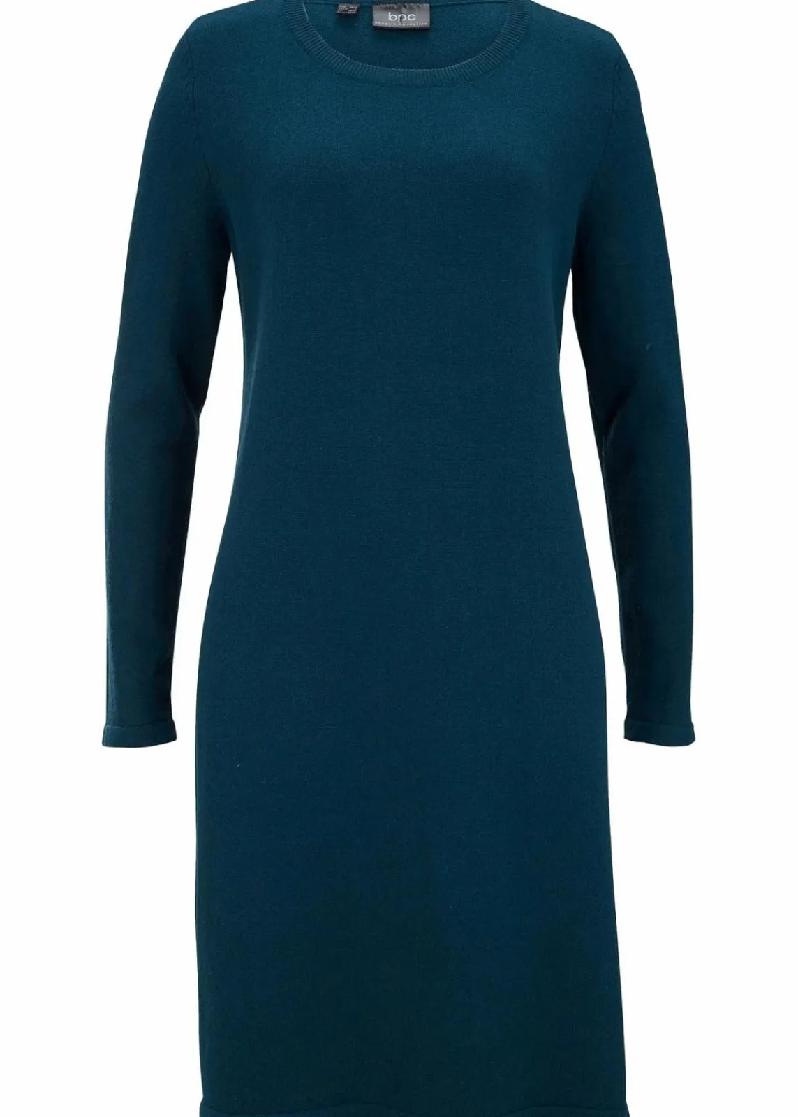 bonprix Bekleidung·Umstandsmode|Kleider|Strickkleid mit recycelter Baumwolle dunkelgrün