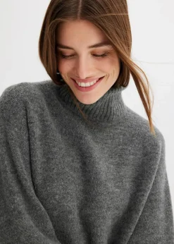 Strickkleid mit Schlitz|bonprix Outlet