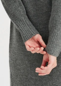 Strickkleid mit Schlitz|bonprix Outlet