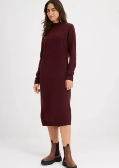 Strickkleid mit Stehkragen|bonprix New