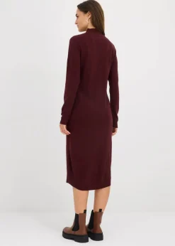 Strickkleid mit Stehkragen|bonprix New