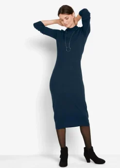 Strickkleid mit Stehkragen|bonprix Sale