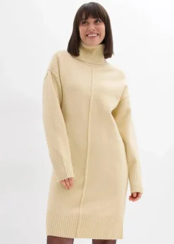 Strickkleid mit Ziernaht|bonprix Discount