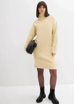 Strickkleid mit Ziernaht|bonprix Discount
