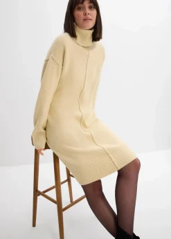 Strickkleid mit Ziernaht|bonprix Discount