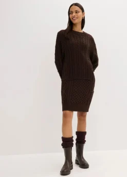 Strickkleid mit Zopfmuster|bonprix Best