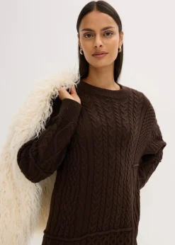 Strickkleid mit Zopfmuster|bonprix Best