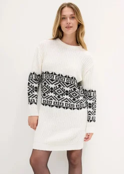 Strickkleid Norweger|bonprix Clearance