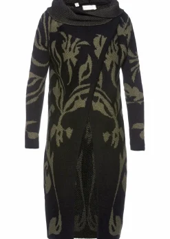 bonprix Bekleidung·Umstandsmode|Bekleidung·Jeans|Strickmantel schwarz/dunkeloliv