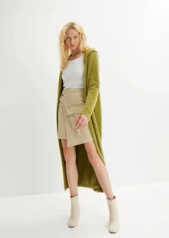 Strickmantel aus weichem Federgarn|bonprix Discount