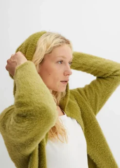 Strickmantel aus weichem Federgarn|bonprix Discount