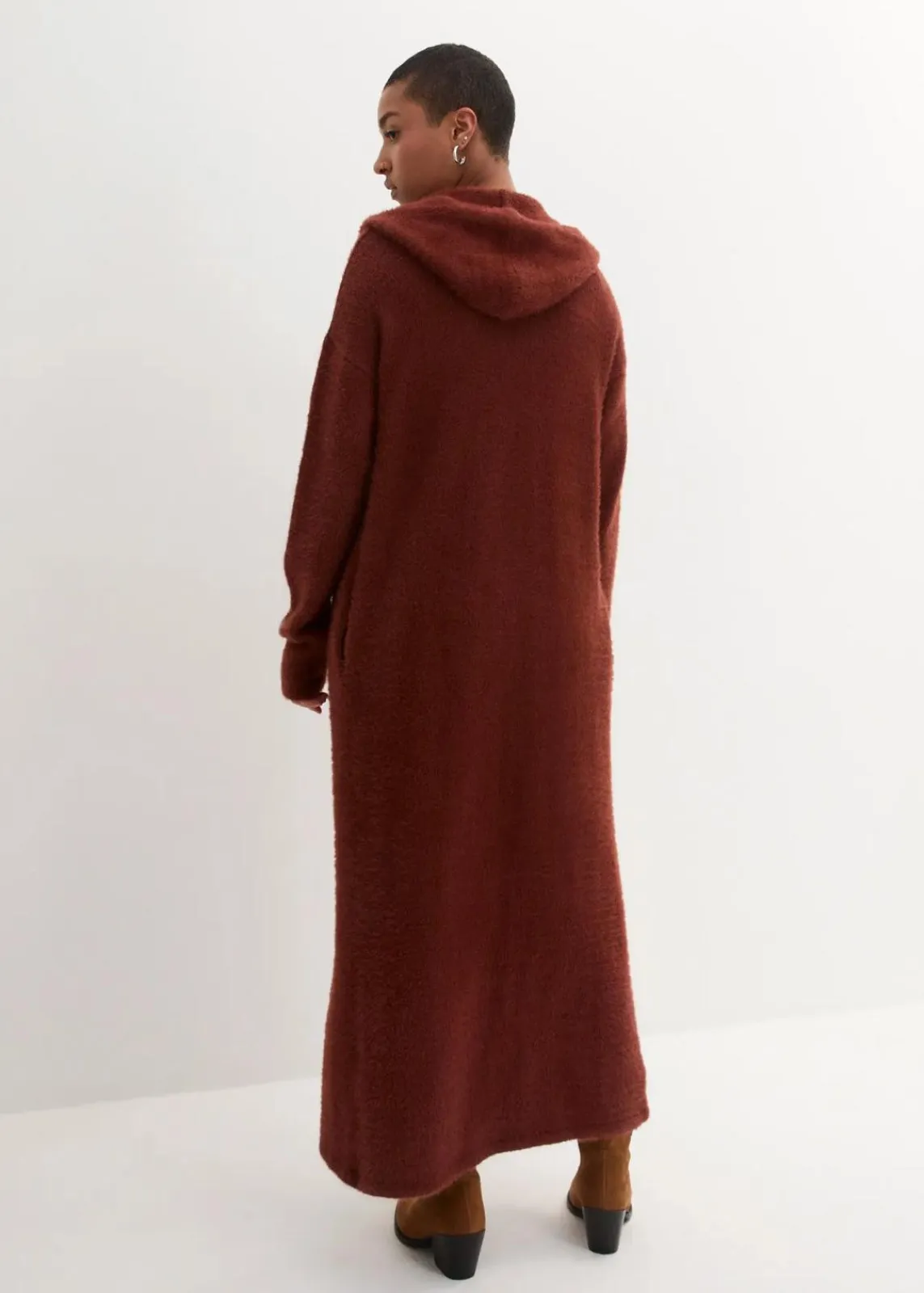 Strickmantel aus weichem Federgarn|bonprix Clearance