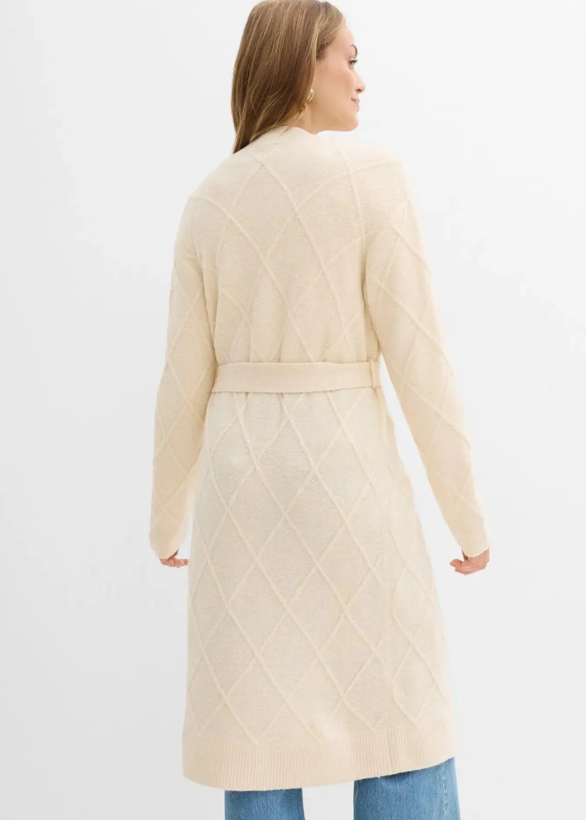 Strickmantel aus Zopfstrick|bonprix Online