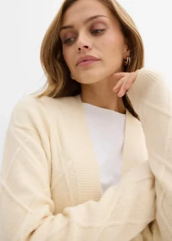 Strickmantel aus Zopfstrick|bonprix Online