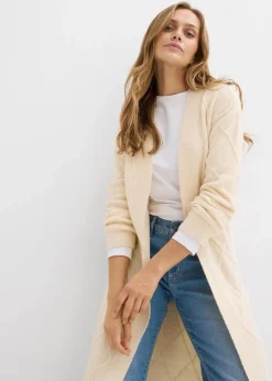 Strickmantel aus Zopfstrick|bonprix Online