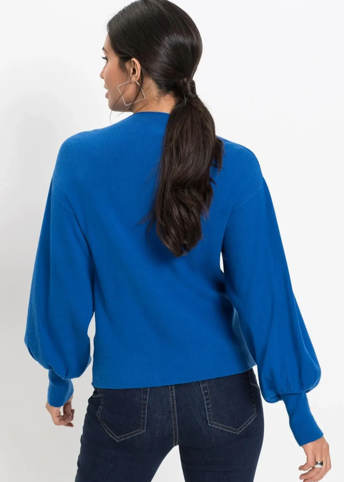 Strickpullover mit Ballonärmeln|bonprix Online