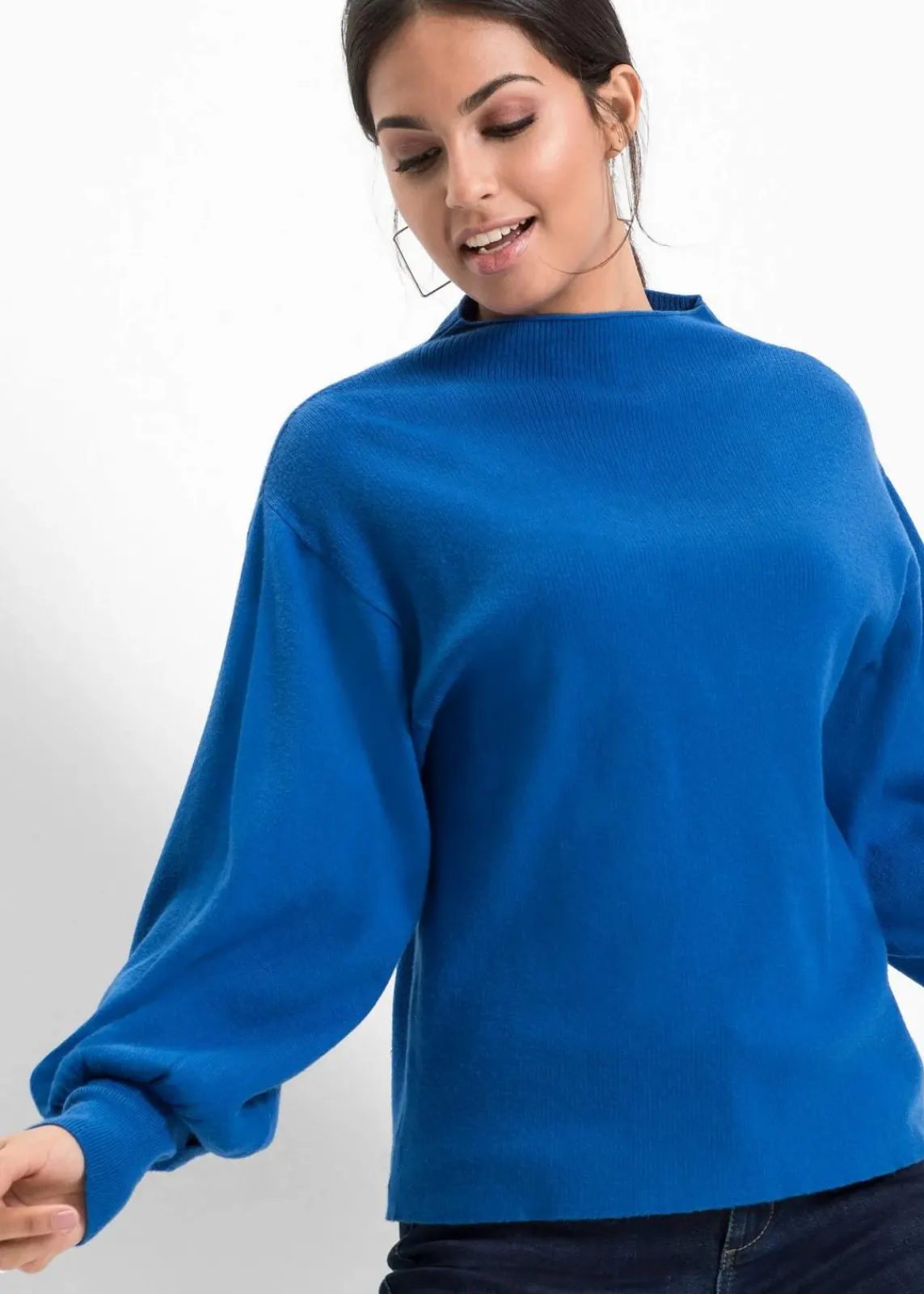 Strickpullover mit Ballonärmeln|bonprix Online