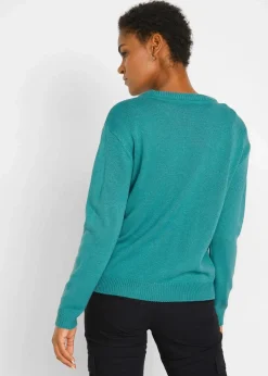 Strick-Pullover mit Rundhals-Ausschnitt|bonprix Best
